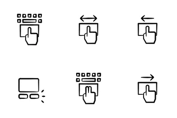 Interaktive Aktionen Symbolpack