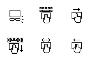 Interaktive Aktionen Symbolpack