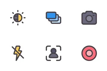 Interface da câmera Pacote de Ícones