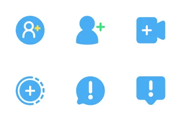 Interface de médias sociaux Icon Pack