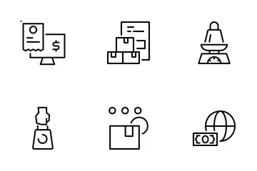 Interface de commerce électronique Pack d'Icônes