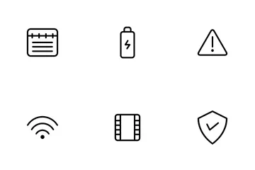 Interface mobile vol 1 Pack d'Icônes