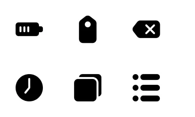 Interface utilisateur essentielle Icon Pack