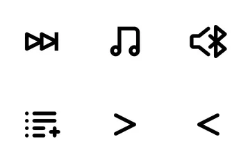 Interface utilisateur multimédia Pack d'Icônes