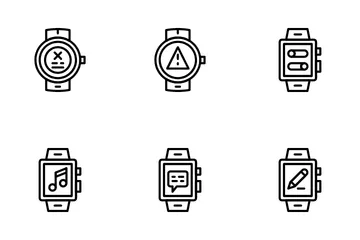 Montre intelligente de l'interface utilisateur Pack d'Icônes