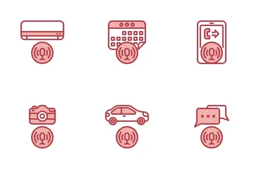 Interface utilisateur vocale Pack d'Icônes