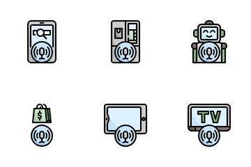 Interface utilisateur vocale Pack d'Icônes