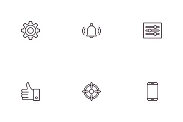 Interfaz Paquete de Iconos