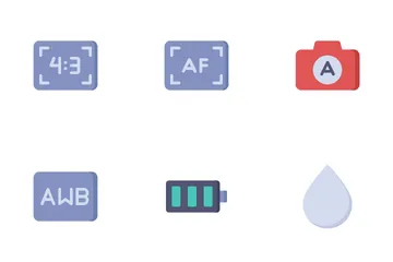 Interfaz de cámara Paquete de Iconos