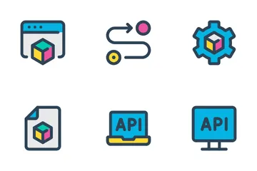 Interfaz de programación de aplicaciones Vol-1 Paquete de Iconos