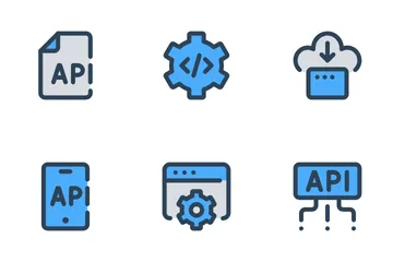 Interfaz de programación de aplicaciones Vol-1 Paquete de Iconos