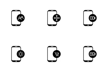 Interfaz de teléfono inteligente Icon Pack