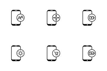 Interfaz de teléfono inteligente Paquete de Iconos