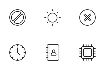Interfaz de usuario básica Paquete de Iconos