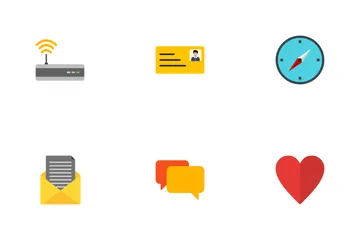 UI básica plana Paquete de Iconos