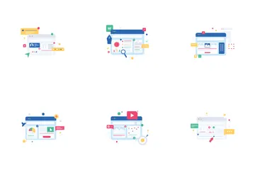 Interfaz de usuario de la caja de herramientas digital Paquete de Iconos