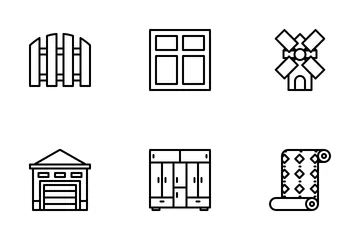 Interior And Buildings Icon Pack