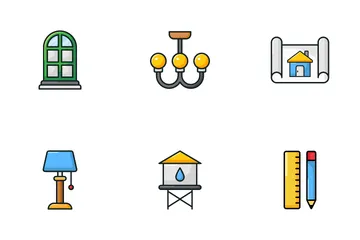 Interior And Buildings Icon Pack