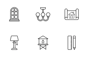 Interior And Buildings Icon Pack