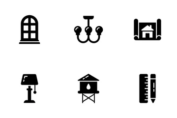 Interior And Buildings Icon Pack