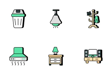 Interior Design And Development Icon Pack