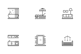 Interior Rooms Icon Pack