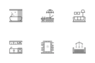 Interior Rooms Icon Pack