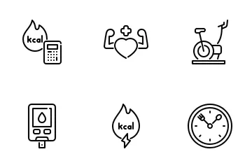 Intermittent Fasting Icon Pack