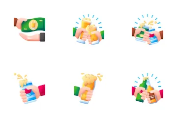 International Beer Day Icon Pack