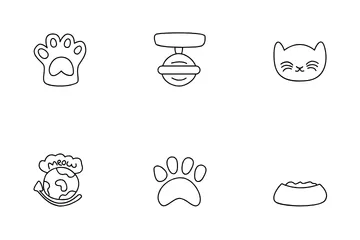 International Cat Day Icon Pack