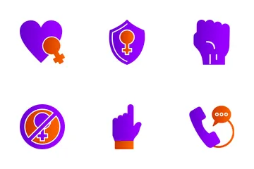 International Day For The Elimination Of Violence Against Women Icon Pack