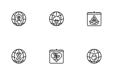 International Day Holidays Icon Pack