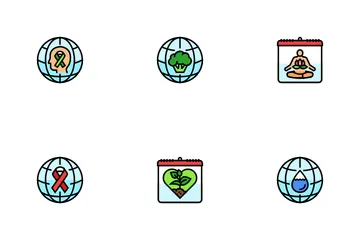 International Day Holidays Icon Pack