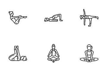 International Day Of Yoga Icon Pack
