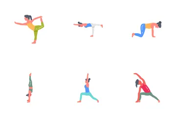 International Day Of Yoga Icon Pack