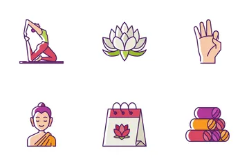 International Day Of Yoga Icon Pack
