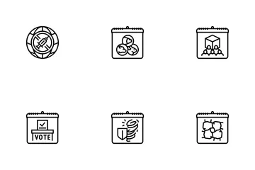 International Holiday Day Icon Pack