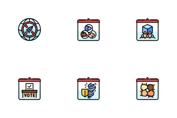 International Holiday Day Icon Pack