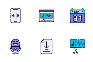 International Podcast Day Icon Pack