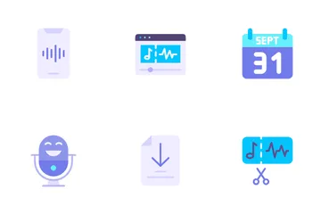 International Podcast Day Icon Pack