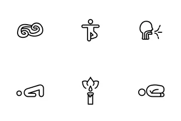 International Yoga Day Icon Pack