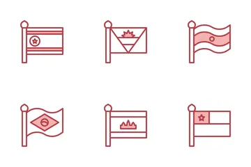 Internationale Flaggen Symbolpack