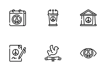 Internationaler Tag des Friedens Symbolpack