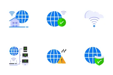 Internet Connection Flat V1 Icon Pack