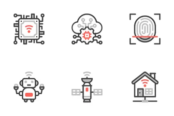 Internet das Coisas Pacote de Ícones