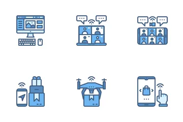 Internet der Dinge (IOT) Symbolpack