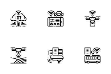 Internet der Dinge (IOT) Symbolpack