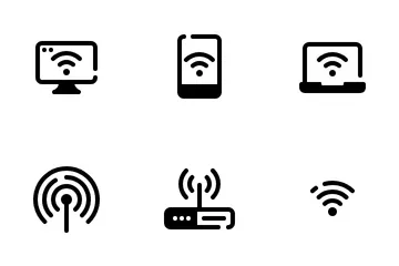 Internet e Wi-Fi Pacote de Ícones