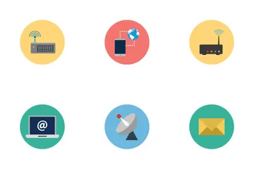 Internet Flat Icons Icon Pack