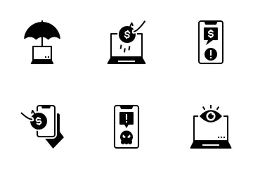 Internet Fraud And Cybercrime Icon Pack